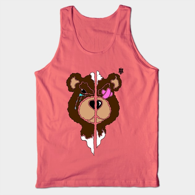 Damaged (Teddy Stencil) Tank Top by ART_by_STRW